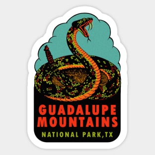 Guadalupe Mountains National Park Texas Vintage Sticker